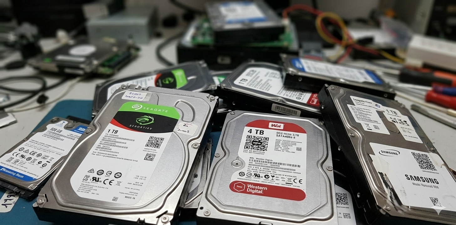 Con Unraid puedes reciclar y mezclar discos duros de distintas capacidades, ahorrando mucho dinero.